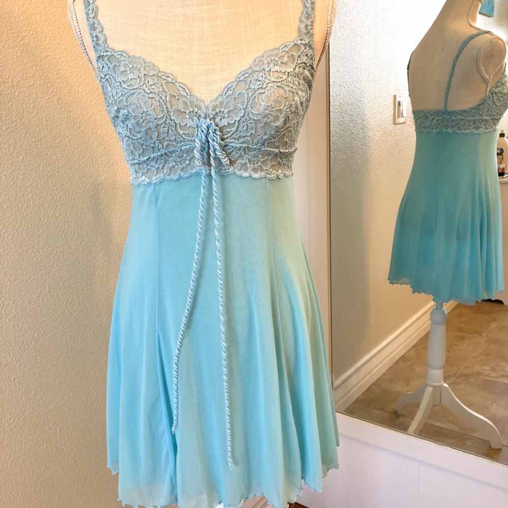 PRICE DROP! COSABELLA mesh and lace babydoll with adjustable straps, size Large - Picture 3 of 14